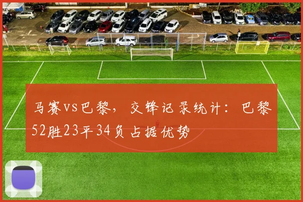 马赛vs巴黎，交锋记录统计：巴黎52胜23平34负占据优势